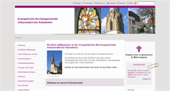 Desktop Screenshot of johanneskirche-rutesheim.de